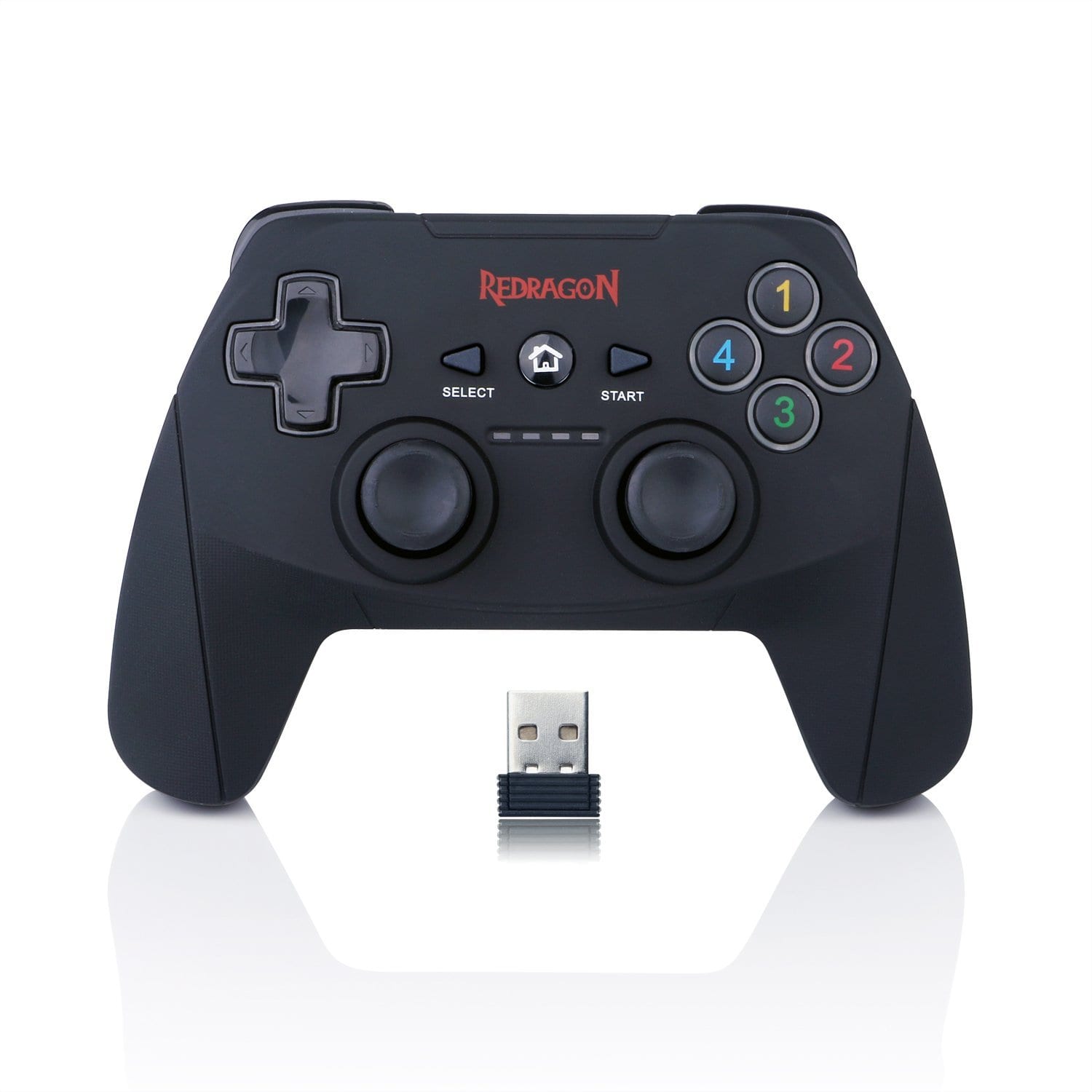 Redragon HARROW Wireless X/Dinput(Digital/Analog) PC Controller Black
