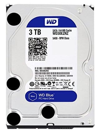 WD Blue 3TB 3.5" SATA 64MB