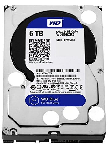 WD Blue 6TB 64MB 3.5 SATA HDD