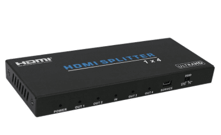 HDCVT 1x4 HDMI 2.0 Splitter Supports HDCP 2.0