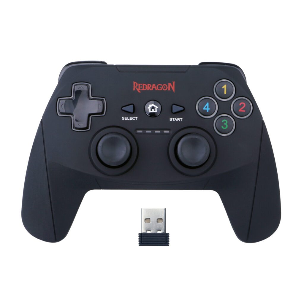 Redragon HARROW Wireless X/D-input(Digital/Analog) PC Controller - Black - Image 7