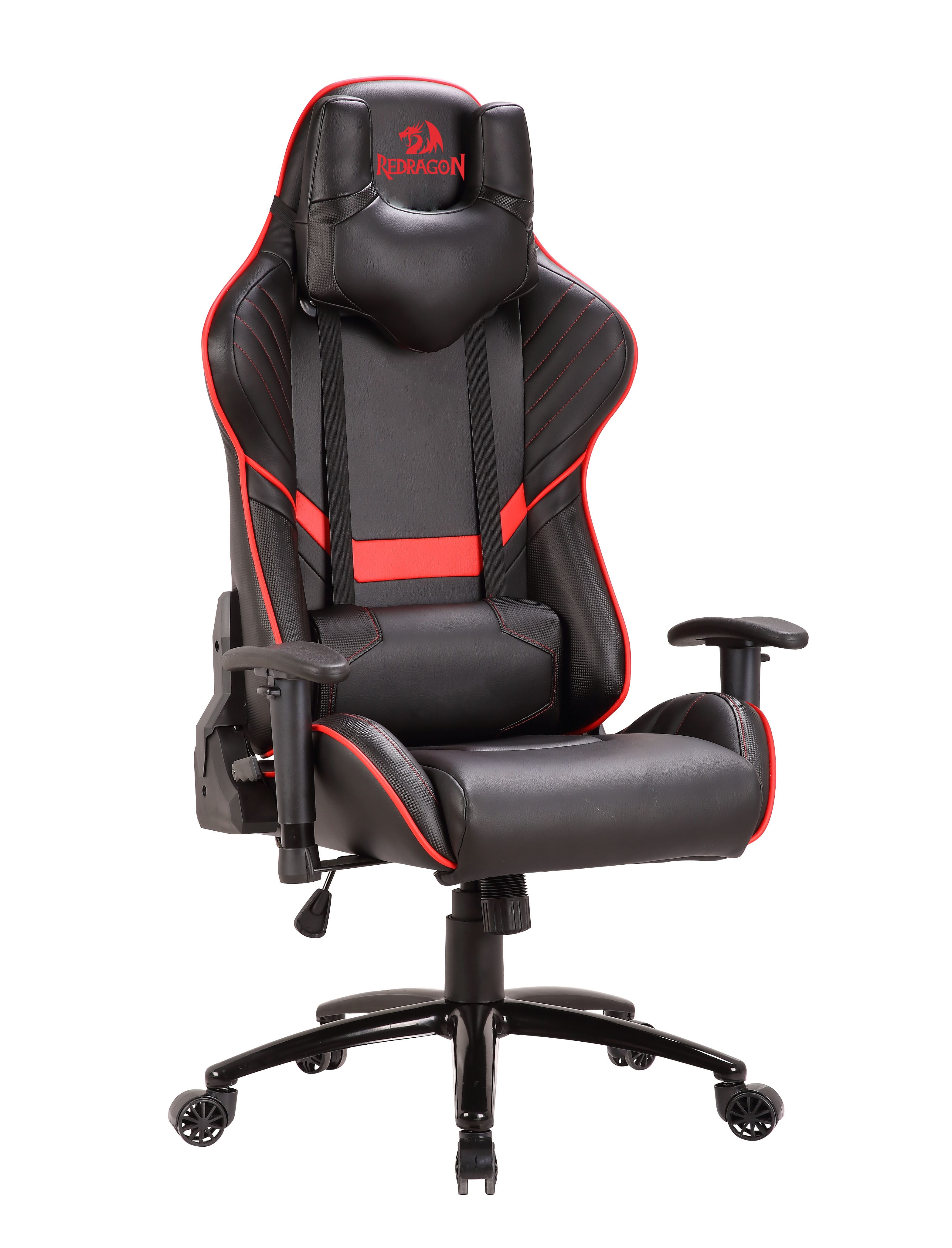 Redragon COEUS Gaming Chair Black and Red Syntech