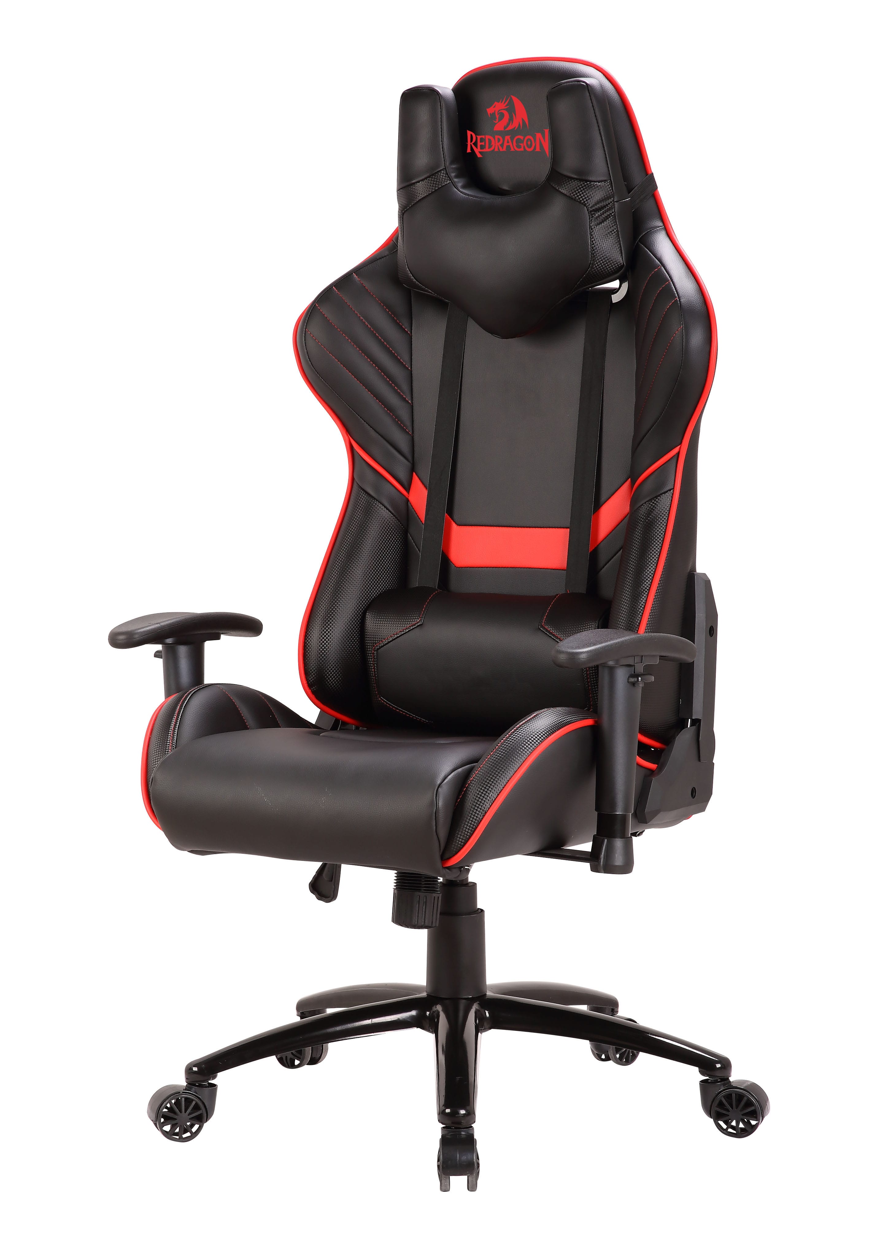 Redragon COEUS Gaming Chair Black and Red Syntech