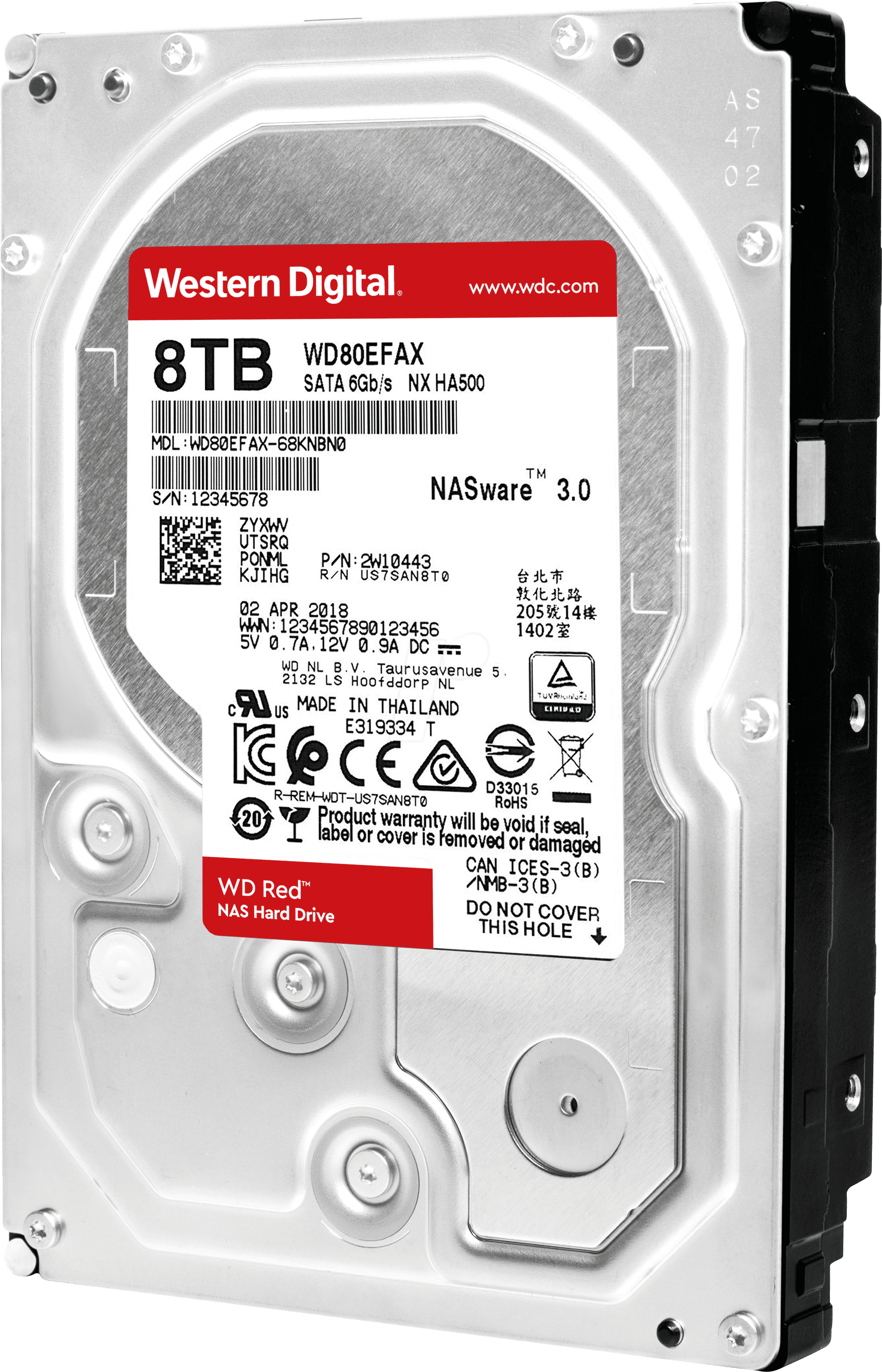 WD Red 8TB 256MB 3.5 SATA HDD