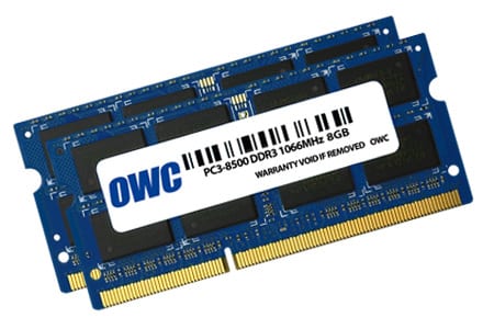 OWC Mac Memory 16GB Kit (2x8GB) 1066Mhz DDR3 SODIMM Mac Memory