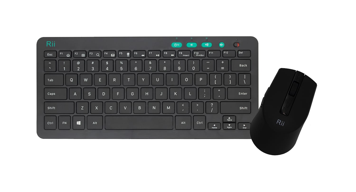 Rii Mouse and Keyboard Wireless Combo - Black