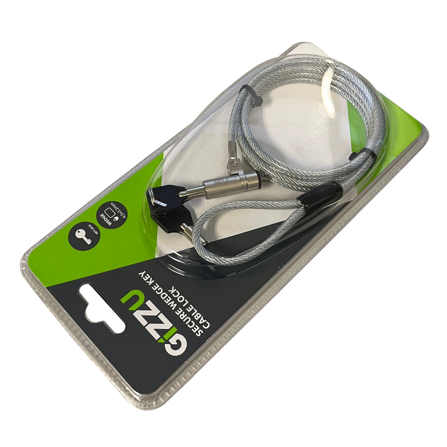GIZZU 1.8m Wedge Cable Lock - Syntech