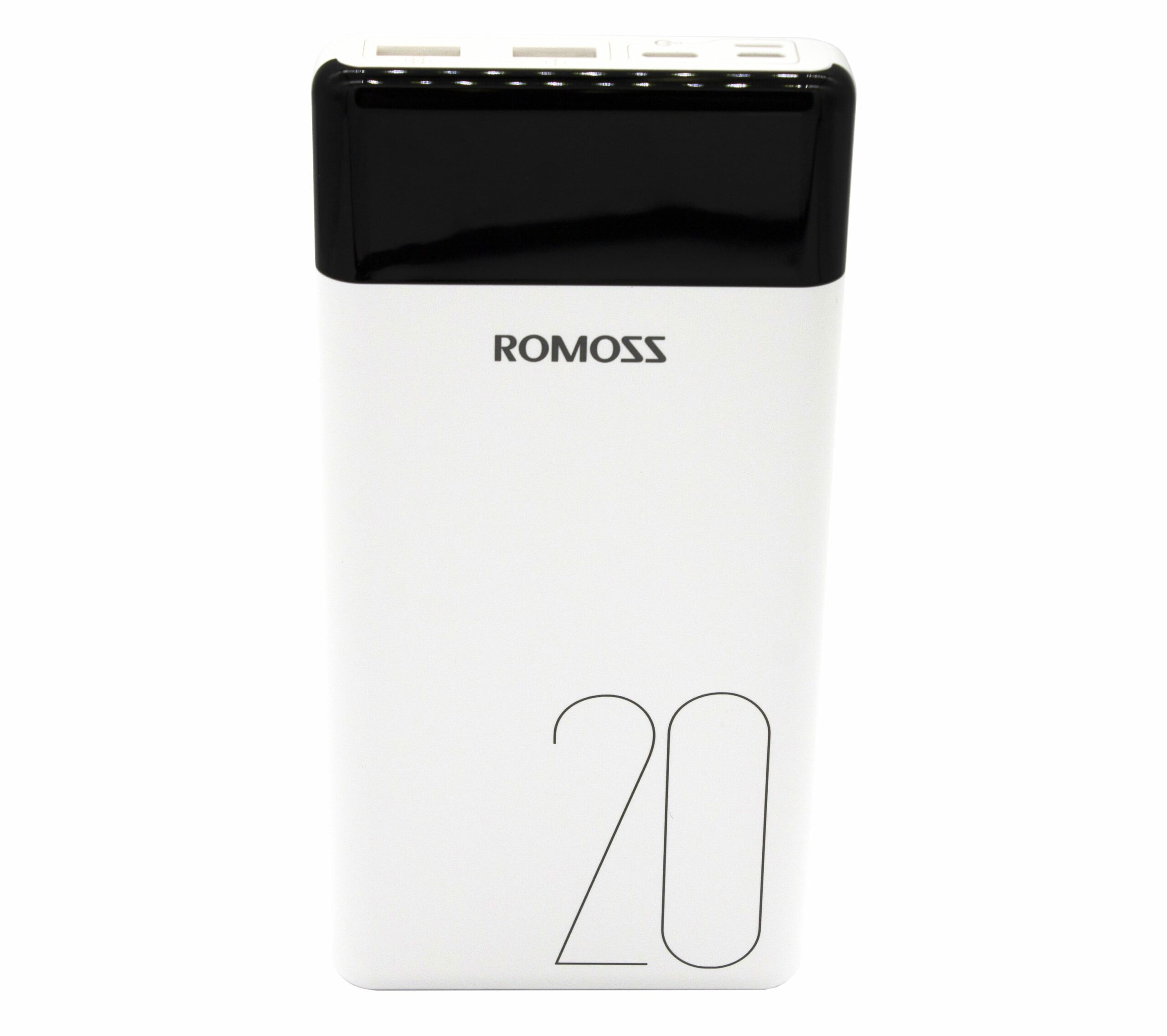Romoss LT20 20000mAh Input: Type-C|Lightning|Micro USB|Output: 2 x USB Power Bank - White