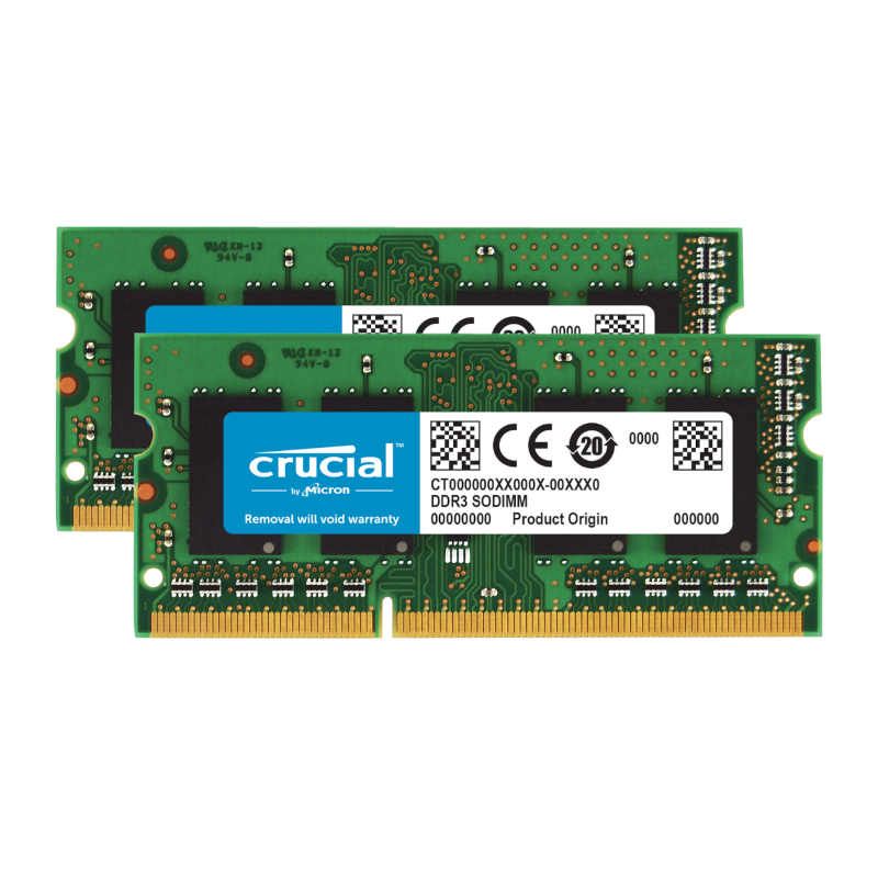 Crucial Mac Memory 16GB Kit (2x8GB) 1600Mhz DDR3 SODIMM Mac Memory