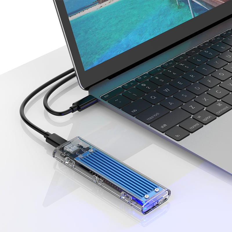 Orico NVMe M.2 SSD Enclosure 10Gbps (2TB Max) - Blue