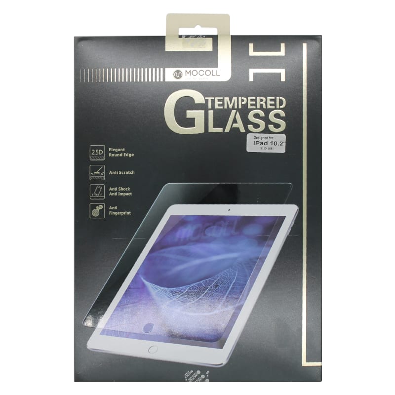 Mocoll 2.5D Tempered Glass Full Cover Screen Protector for iPad 10.2" - Clear