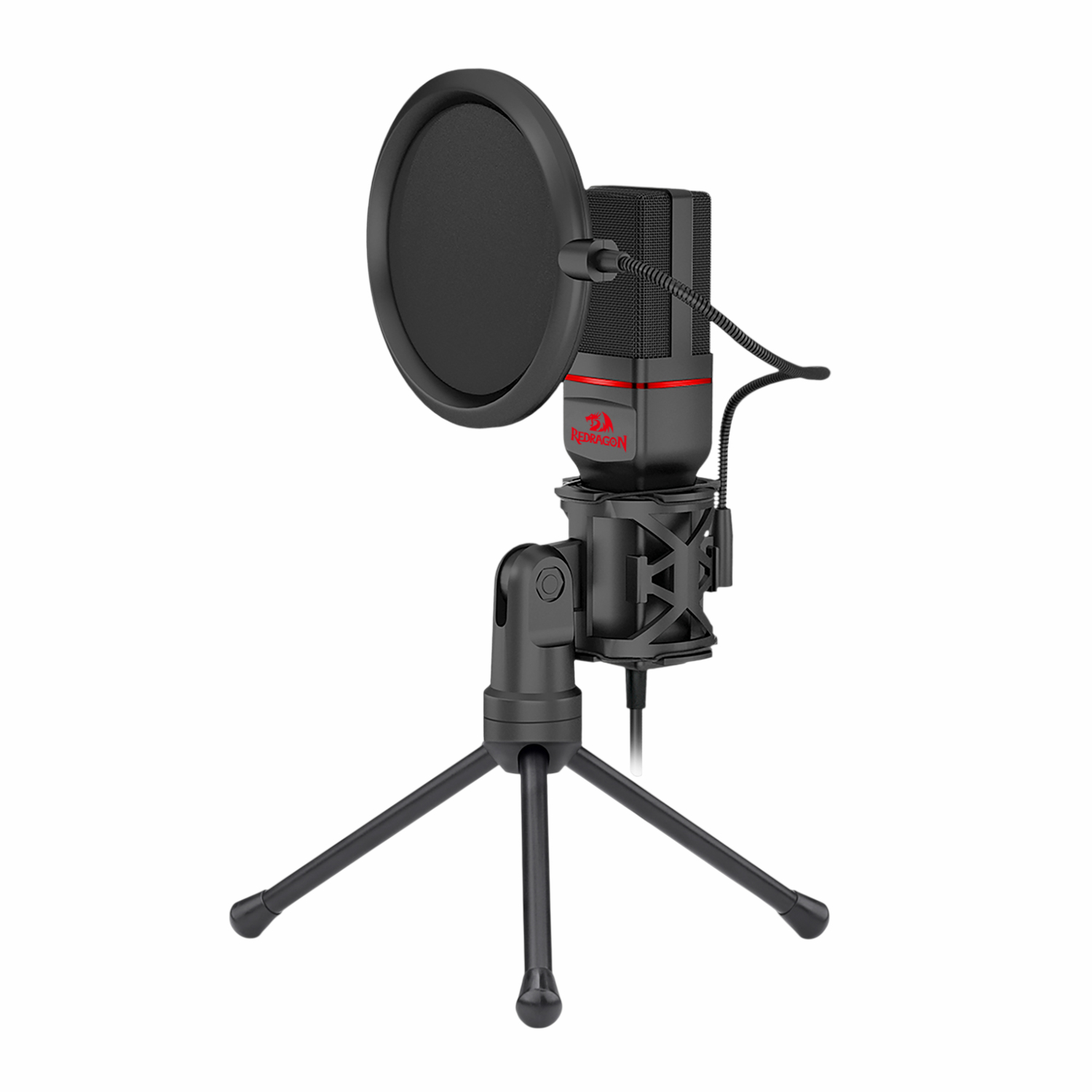 Redragon SEYFERT 3.5mm Aux Gaming Mic and Tripod - Black