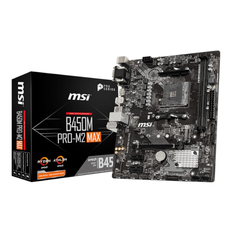 MSI B450M PRO-M2 MAX AMD AM4 M-ATX Gaming Motherboard