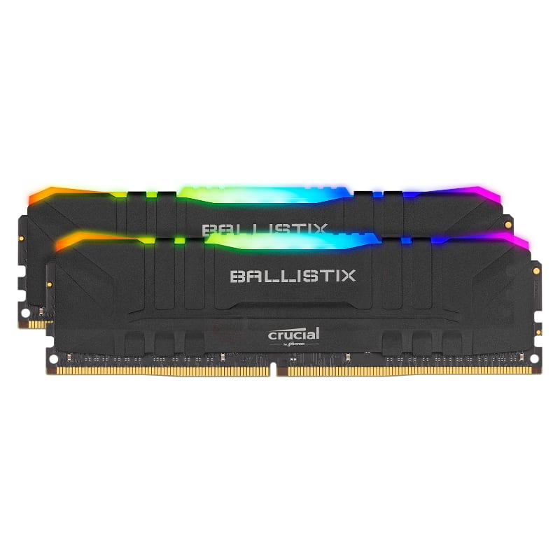 Crucial Ballistix RGB 16GB Kit (2x8GB) 3200MHz DDR4 Desktop Gaming Memory - Black