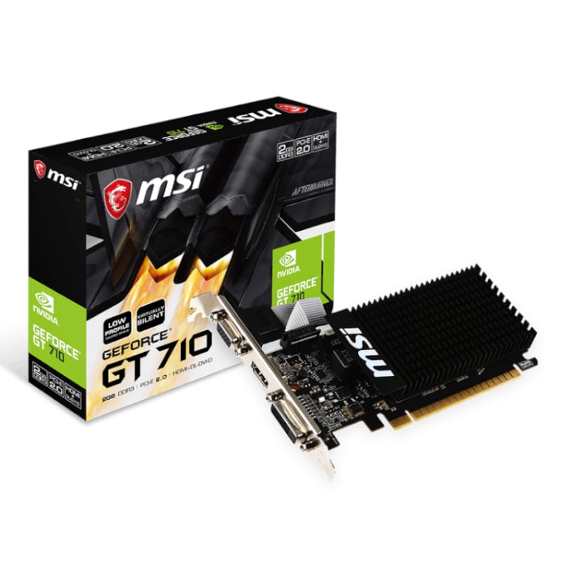MSI Nvidia GeForce GT 710 2GDH3H LP 2GB GDDR3 64-BIT Graphics Card