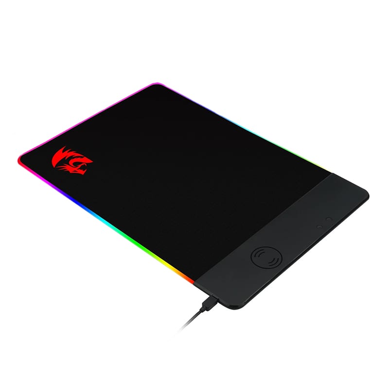 Redragon QI 10W RGB Wireless Charging Mouse Pad - Black