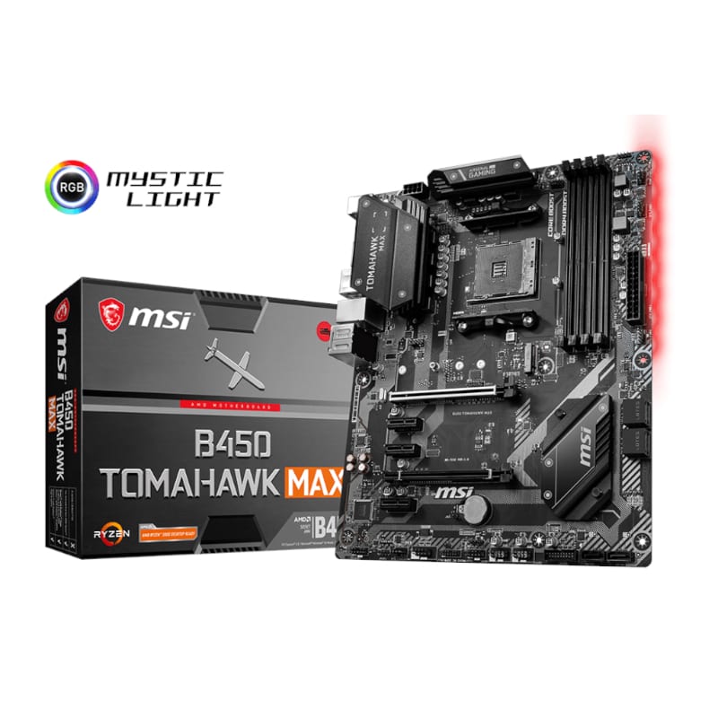 MSI B450 TOMAHAWK MAX AMD AM4 ATX Gaming Motherboard