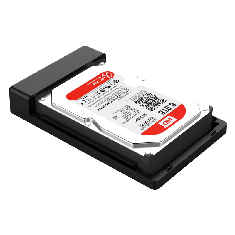 ORICO 2.5"|3.5" USB-C External HDD Enclosure - Black