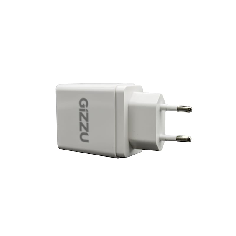 GIZZU Wall Charger Dual USB Port 3.4A - White