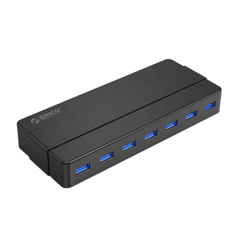 Orico 7 Port Additional Power USB3.0 Hub - Black