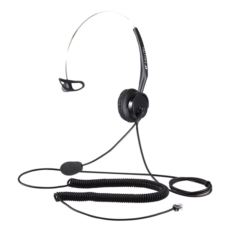 Calltel T400 Mono-Ear Noise-Cancelling Headset - RJ9 Standard