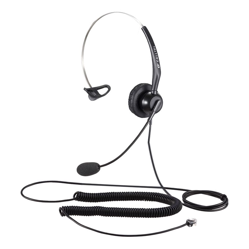 Calltel T800 Mono-Ear Noise-Cancelling Headset - RJ9 Reverse
