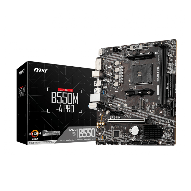 MSI B550M-A PRO AMD AM4 MATX Gaming Motherboard