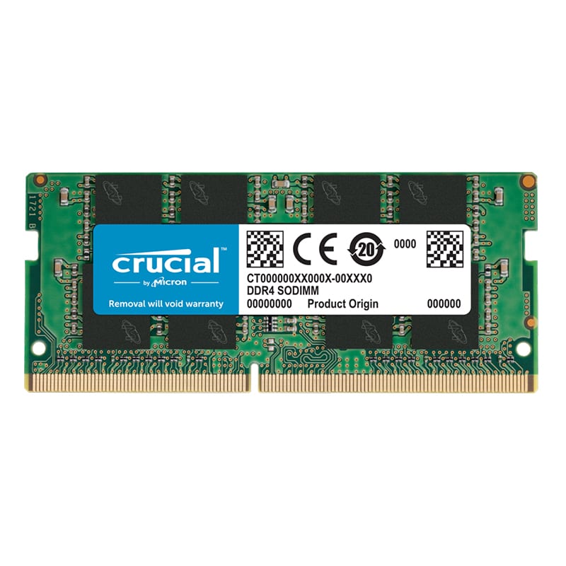 Crucial 8GB 2666MHz DDR4 Single Rank SODIMM Notebook Memory