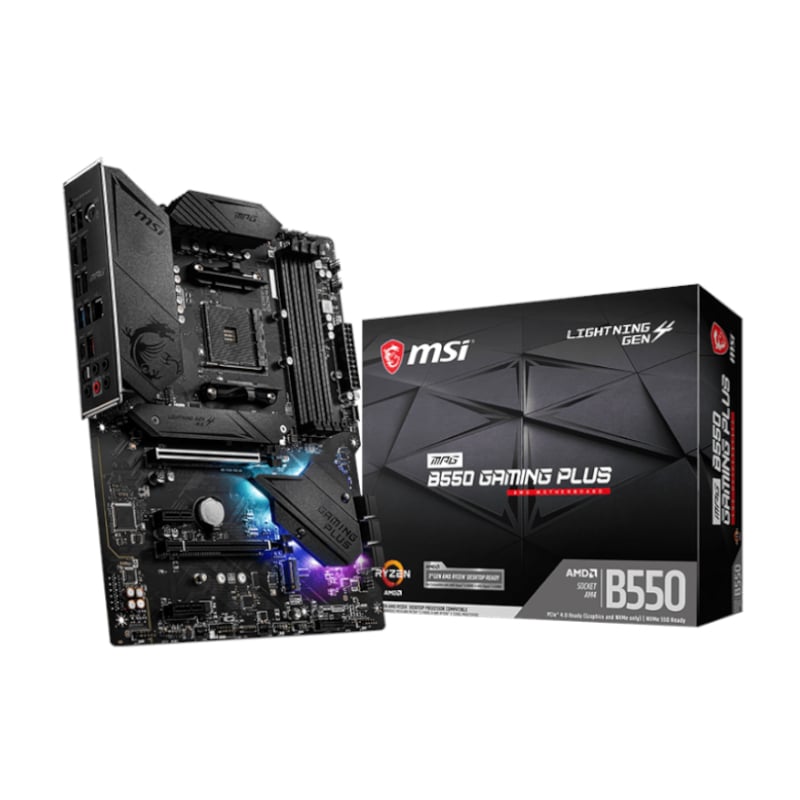 MSI MPG B550 GAMING PLUS AMD AM4 ATX Gaming Motherboard - Syntech