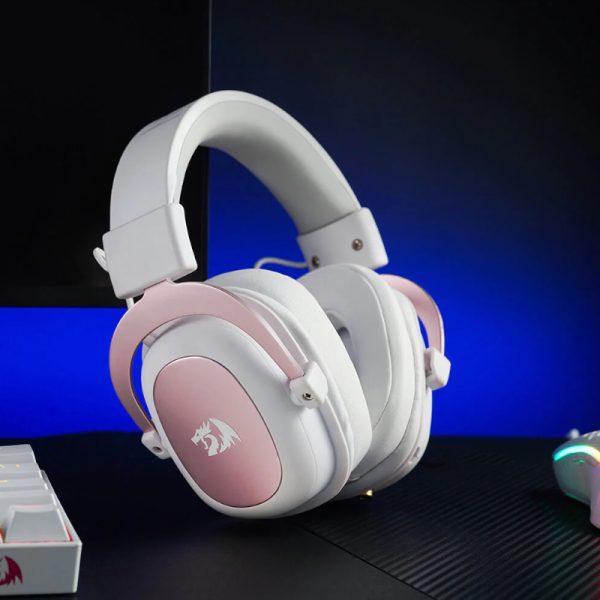 REDRAGON Over-Ear ZEUS 2 USB Gaming Headset - White - Syntech