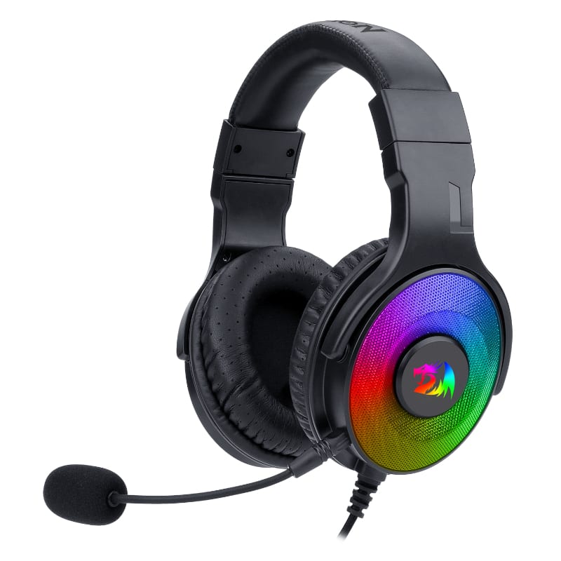 Redragon Over-Ear PANDORA USB|Aux RGB Gaming Headset - Black