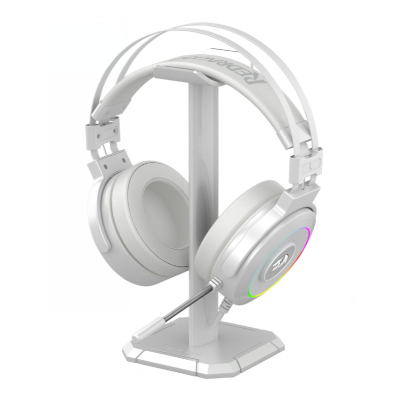 Redragon Over-Ear LAMIA 2 USB RGB PC|PS3|PS4 Stand Included Gaming Headset - White