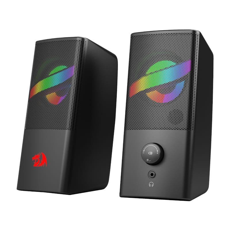 Redargon 2.0 Satellite Speaker AIR 2 x 3W RGB Gaming Speaker - Black
