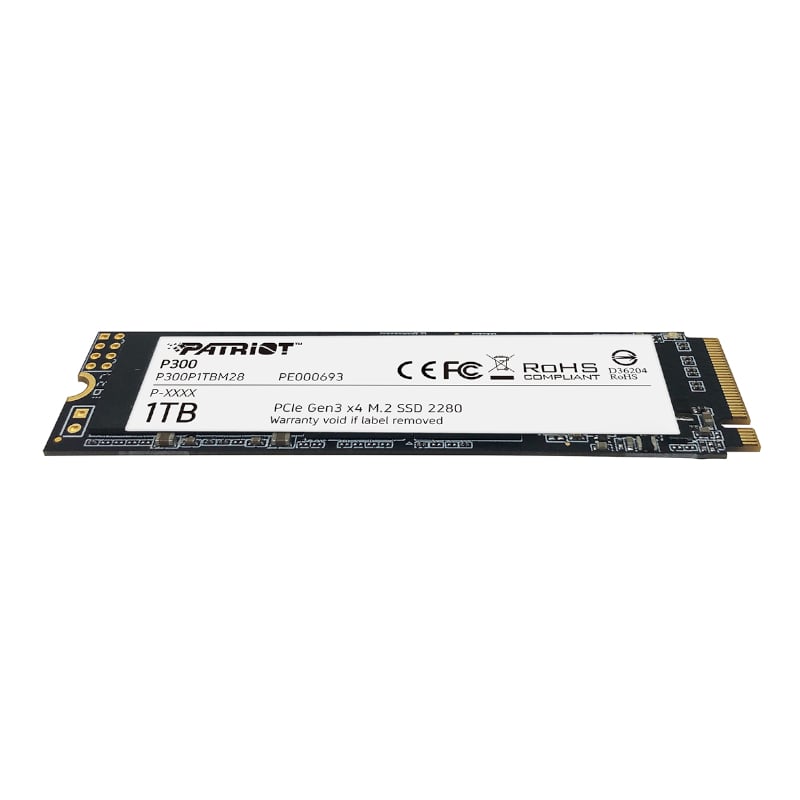 DISQUE DUR INTERNE SSD 1TB PATRIOT P300 M.2 PCIE GEN3X4