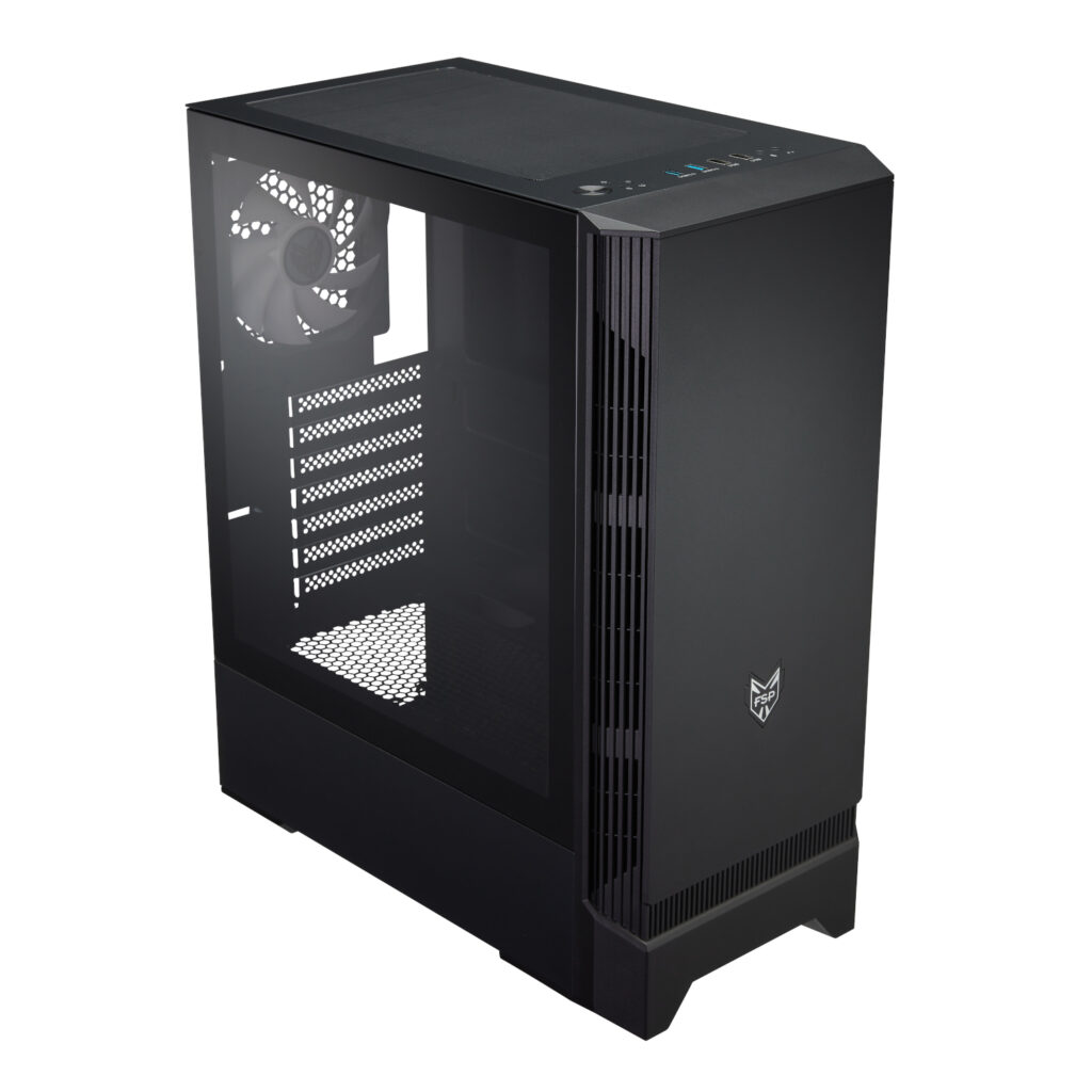 FSP CMT260 ATX Gaming Chassis - Black - Image 1