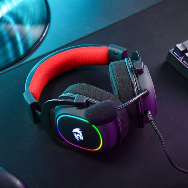 REDRAGON Over-Ear ZEUS-X USB RGB Gaming Headset - Black - Syntech