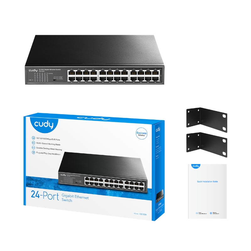 Cudy 24 Port Gigabit Metal Switch - Syntech
