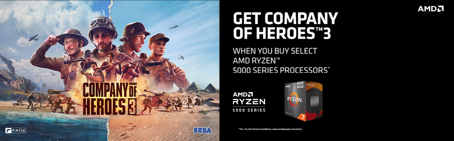 AMD RYZEN 5000 SERIES PROCESSORS- COMPANY OF HEROES 3 BUNDLE