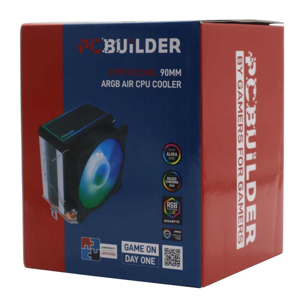 PCBuilder Zephyr Chill 90MM ARGB AIR CPU Cooler – Syntech