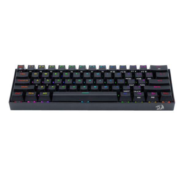 REDRAGON DRACONIC PRO Mechanical 61 Key|Bluetooth 5.0|RGB 9 Colour Modes|Rechargable Battery|Type-C Charging Cable Gaming Keyboard - Black