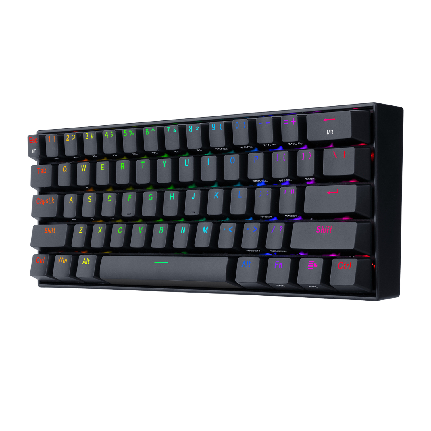 REDRAGON DRACONIC PRO Mechanical 61 Key|Bluetooth 5.0|RGB 9 Colour Modes|Rechargable Battery|Type-C Charging Cable Gaming Keyboard - Black 3