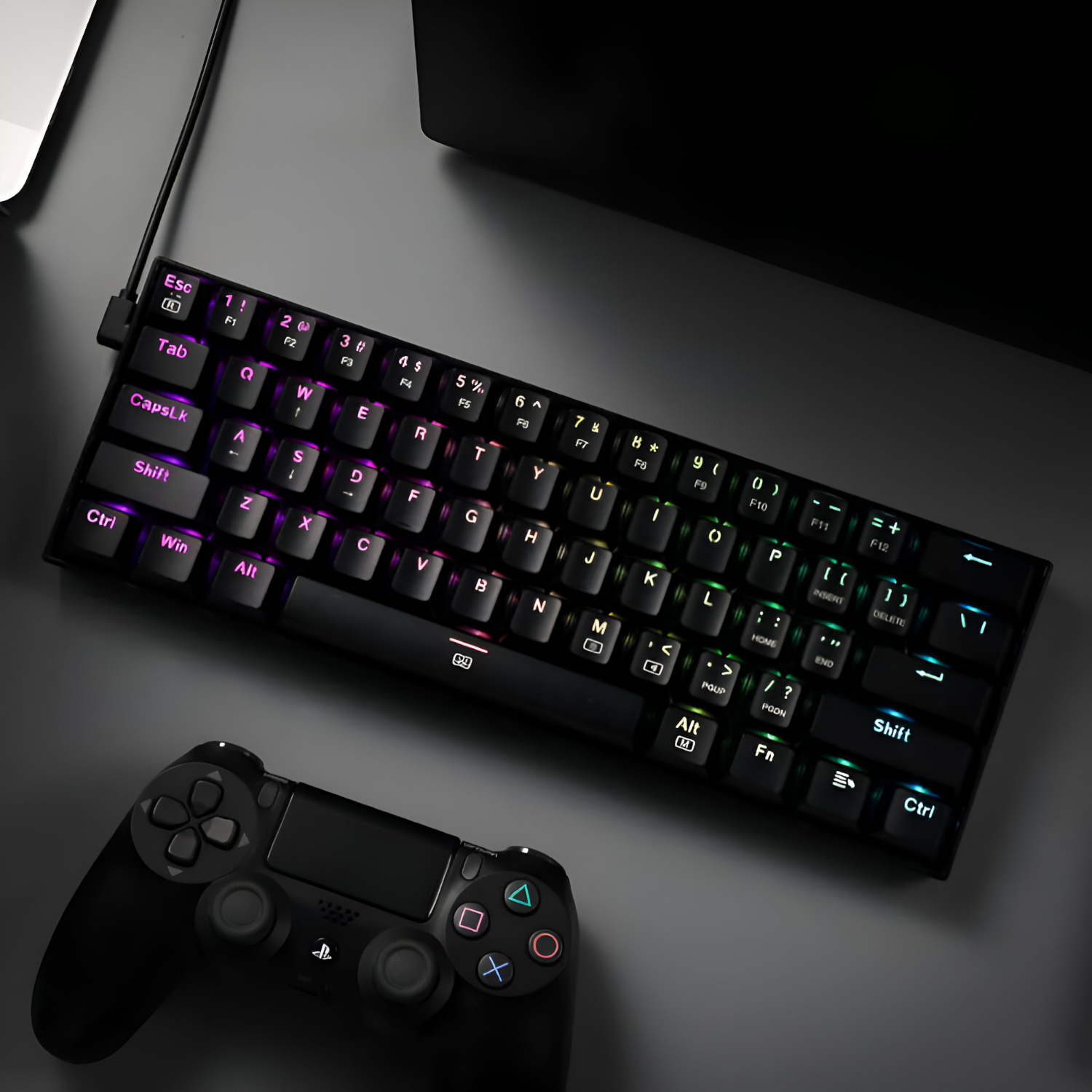 REDRAGON DRAGONBORN Wired Mechanical Keyboard RGB 67Key Design - Black 4