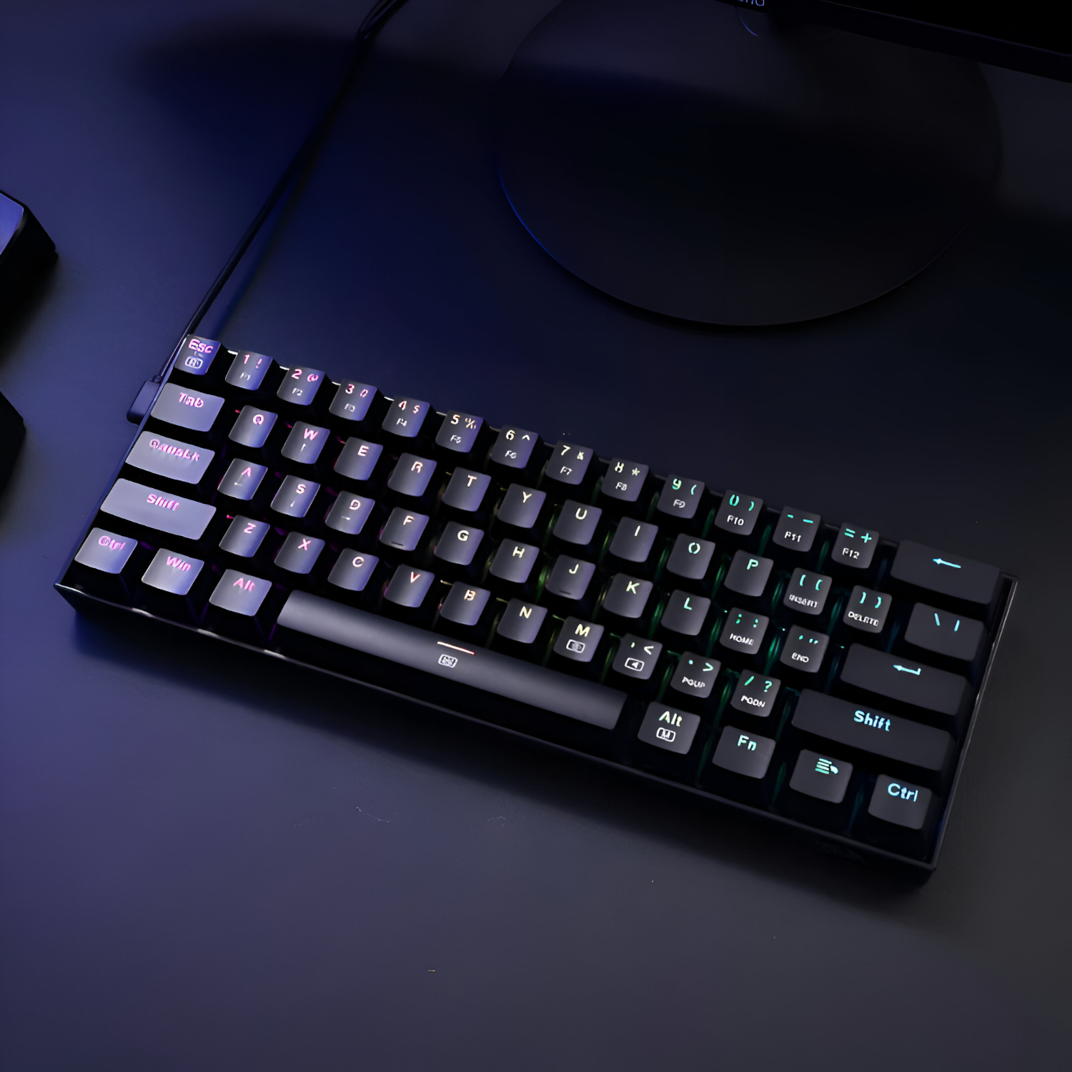 REDRAGON DRAGONBORN Wired Mechanical Keyboard RGB 67Key Design - Black 5