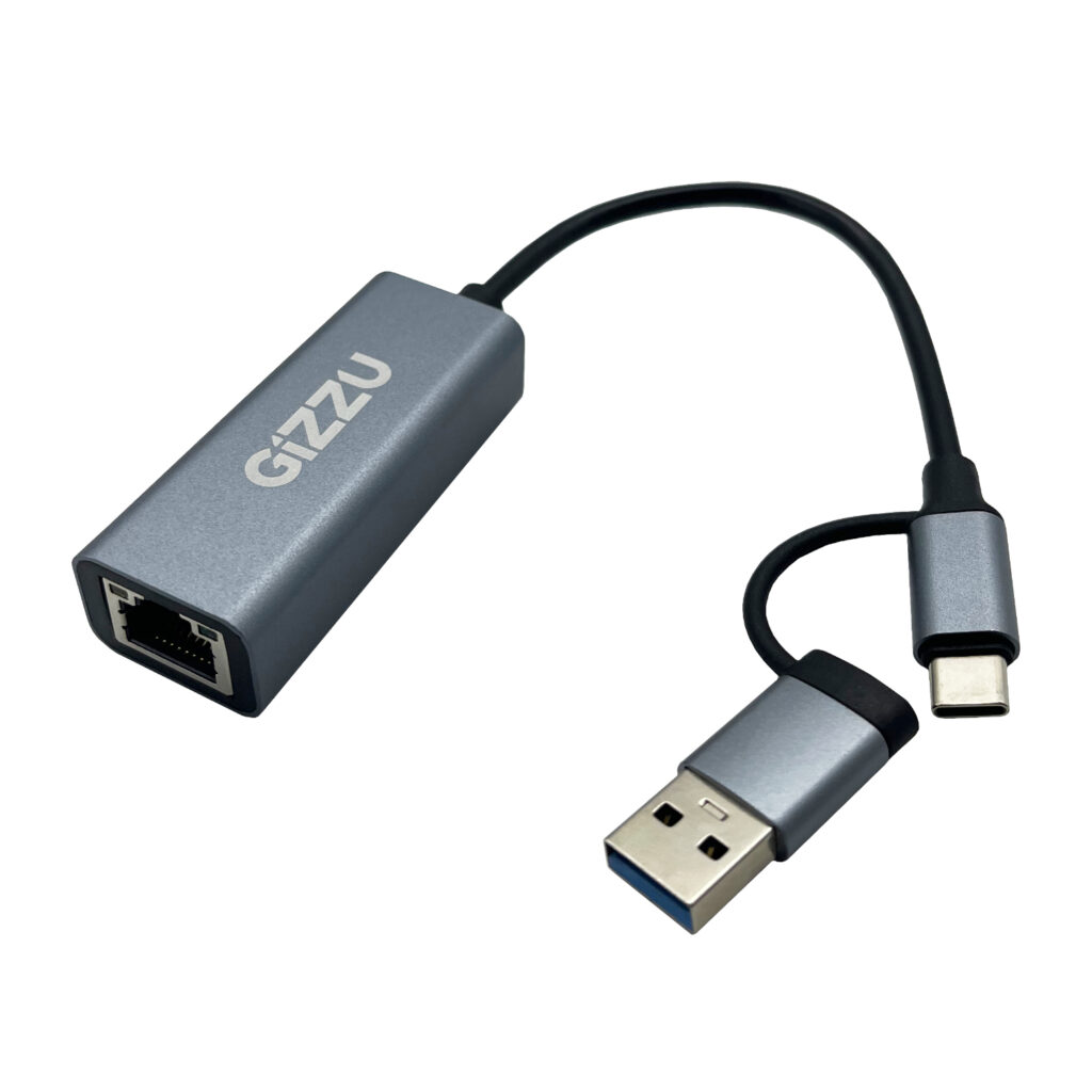 Gizzu High Speed Type-C/A to Gigabit Adapter Poly - Image 1