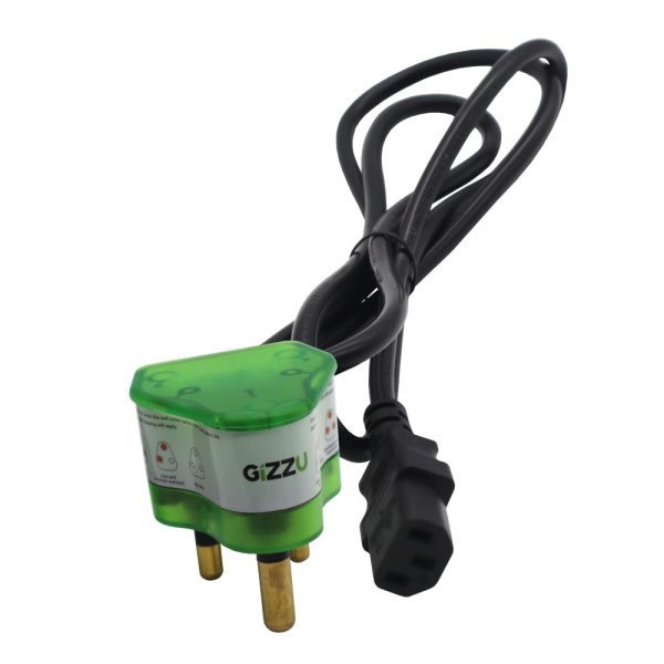 Gizzu Surge Protector 10A Kettle Plug Cable 1.5M - Syntech