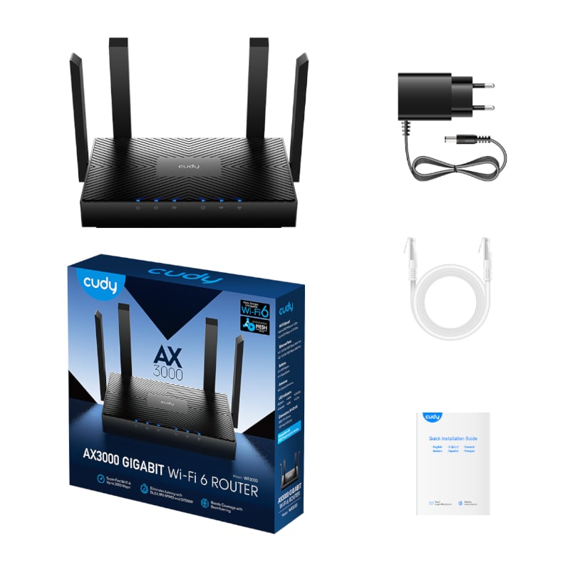 Cudy AX3000 Gigabit Wi-Fi 6 Mesh Router - Syntech