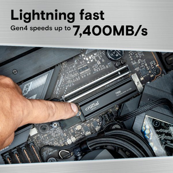 Crucial T500 1TB M.2 NVMe Gen4 with Heatsink NAND SSD - Syntech