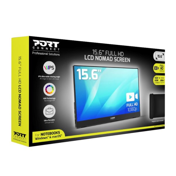 Port Portable Monitor 15.6
