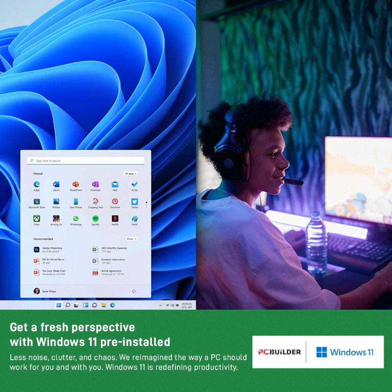 PCBuilder Intel i5-12400 OFFICE MASTER Core Windows 11 Pro