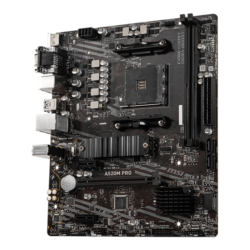 MSI A520M-PRO AMD AM4 MATX Gaming Motherboard - Syntech